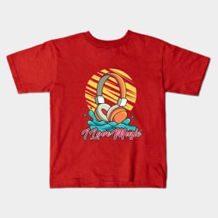 I Love Music Kids T-Shirt